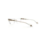 Chrome Hearts Cox Ucker CRYS Glasses with bold luxury frame and silver gothic accents