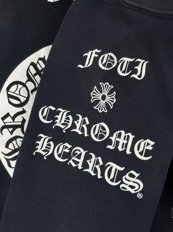 Chrome Hearts Faded Foti Dagger Zip Up Hoodie