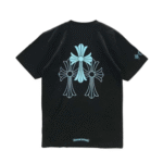 Triple Cross Chrome Hearts Logo Black Shirt Men