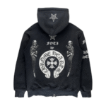 Chrome Hearts Faded Foti Dagger Zip Up Hoodie