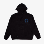 Chrome Hearts Blue Glitter Horseshoe Hoodie