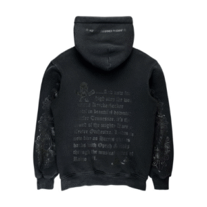 Chrome Hearts Foti Floral Sleeve Heavy Thermal Zip Up Hoodie