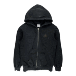 Chrome Hearts Foti Floral Sleeve Heavy Thermal Zip Up Hoodie