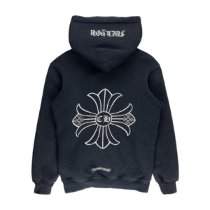 Chrome Hearts Vintage Plus Cross Logo Thermal Zip Up Hoodie