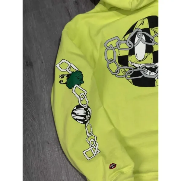 CHROME HEARTS LIME GREEN HOODIE