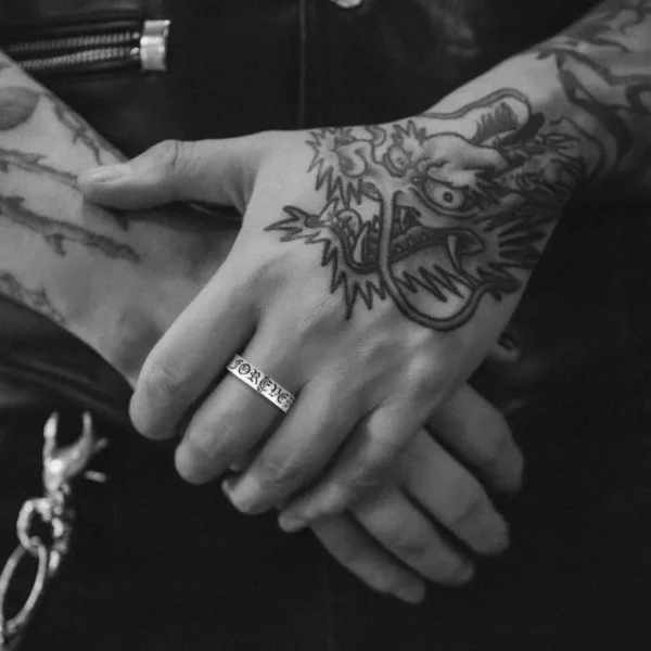 6MM SPACER CHROME HEARTS FOREVER RING