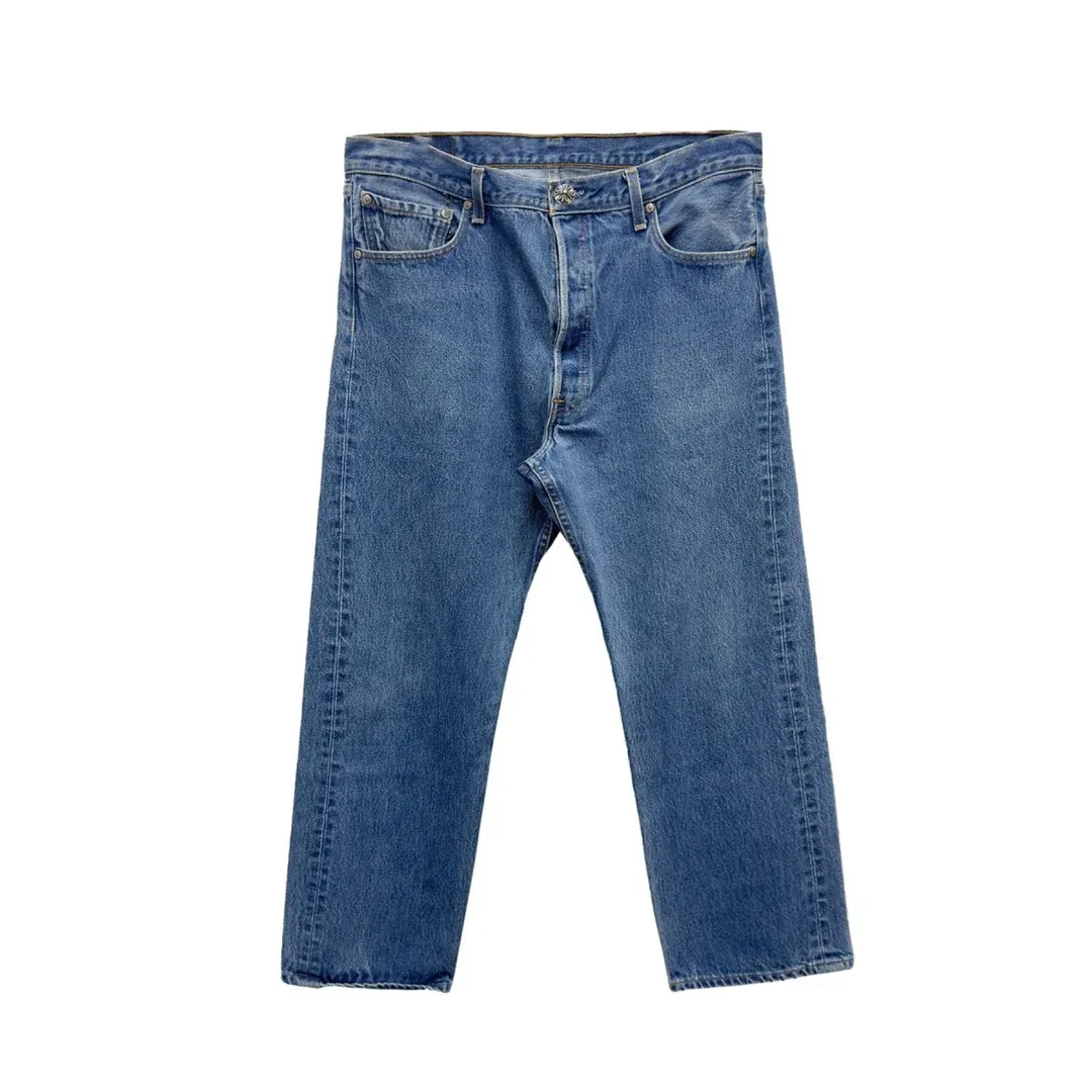 Exclusive Leather Cross Patch Jeans Exclusive Leather Cross Patch Jeans