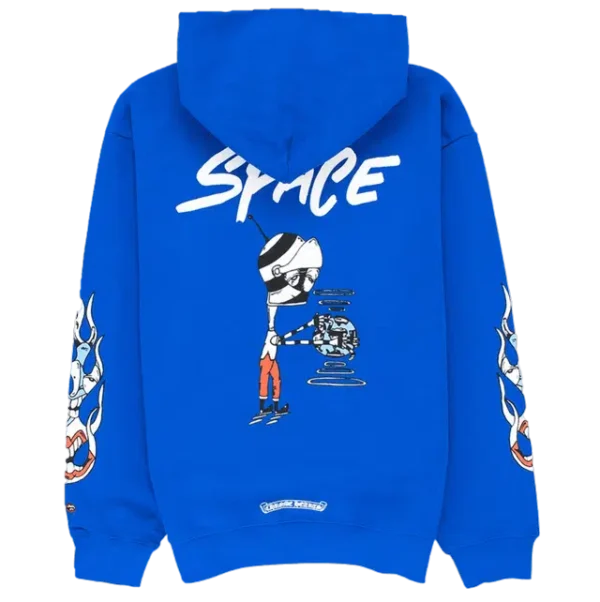 CHROME HEARTS X MATTY BOY SPACE BLUE HOODIE