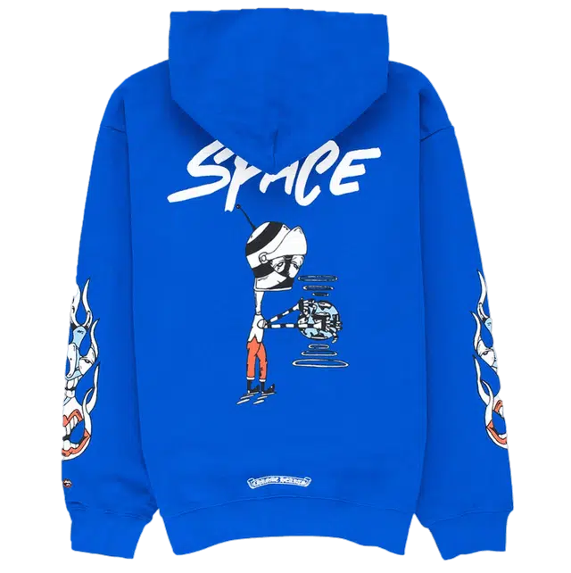 CHROME HEARTS X MATTY BOY SPACE BLUE HOODIE CHROME HEARTS X MATTY BOY SPACE BLUE HOODIE