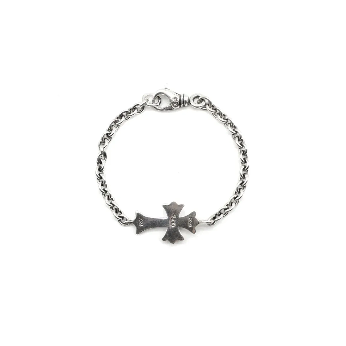 Silver Cross Ne Chain Lobster Clip Bracelet Silver Cross Ne Chain Lobster Clip Bracelet