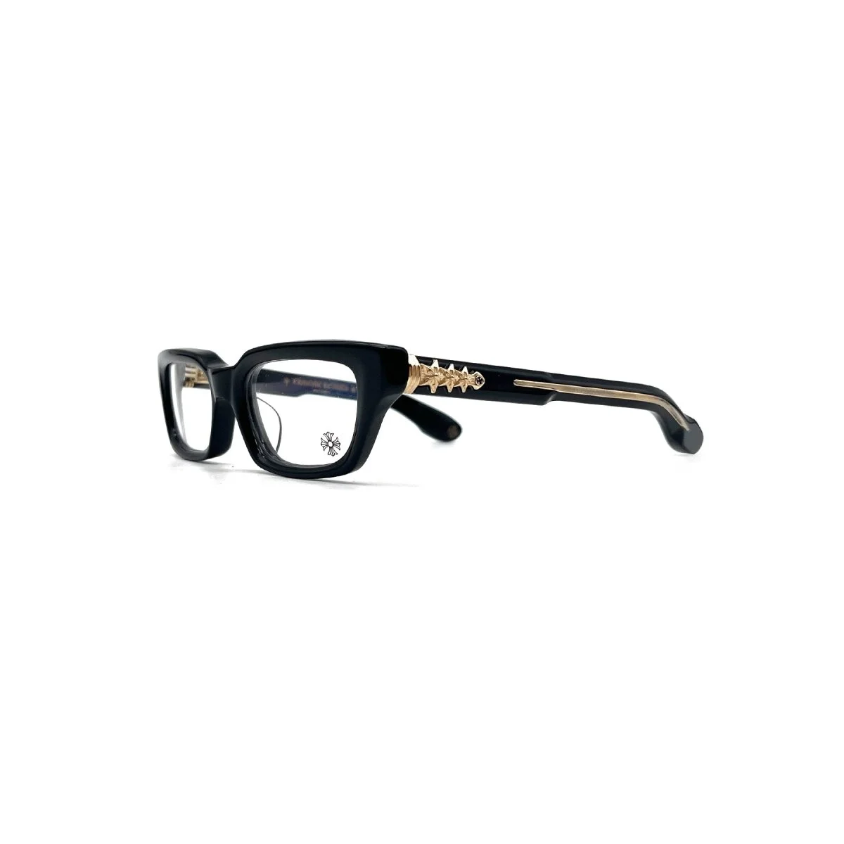CH ASSTRAORDINAIRE-A BK/GP Star Glasses | Premium Designer Frames Chrome Hearts ASSTRAORDINAIRE-A Black Gold Star Glasses – Luxury Eyewear with Gothic Detailing