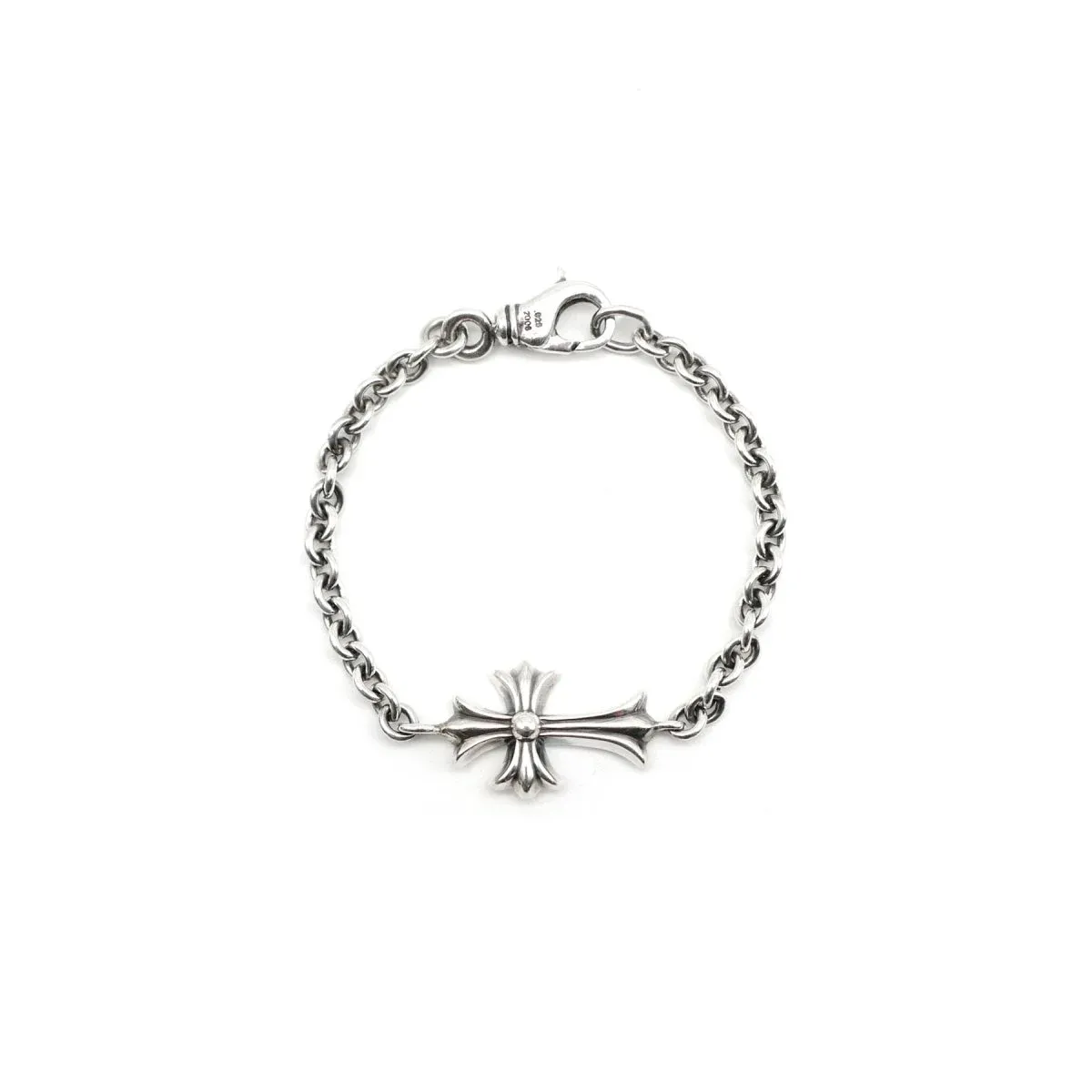Silver Cross Ne Chain Lobster Clip Bracelet Silver Cross Ne Chain Lobster Clip Bracelet