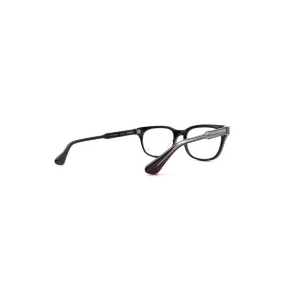 Chrome Hearts CRANKER BRBBR/SS Glasses – Bold Brown Rubber & Silver Frame Design
