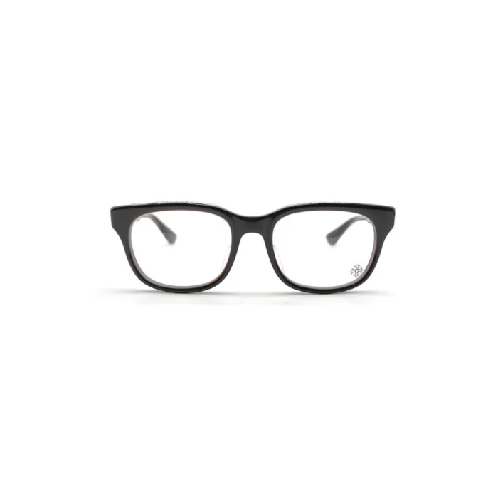 Chrome Hearts CRANKER BRBBR/SS Eyewear | Brown Rubber & Silver Luxury Glasses Chrome Hearts CRANKER BRBBR/SS Glasses – Bold Brown Rubber & Silver Frame Design