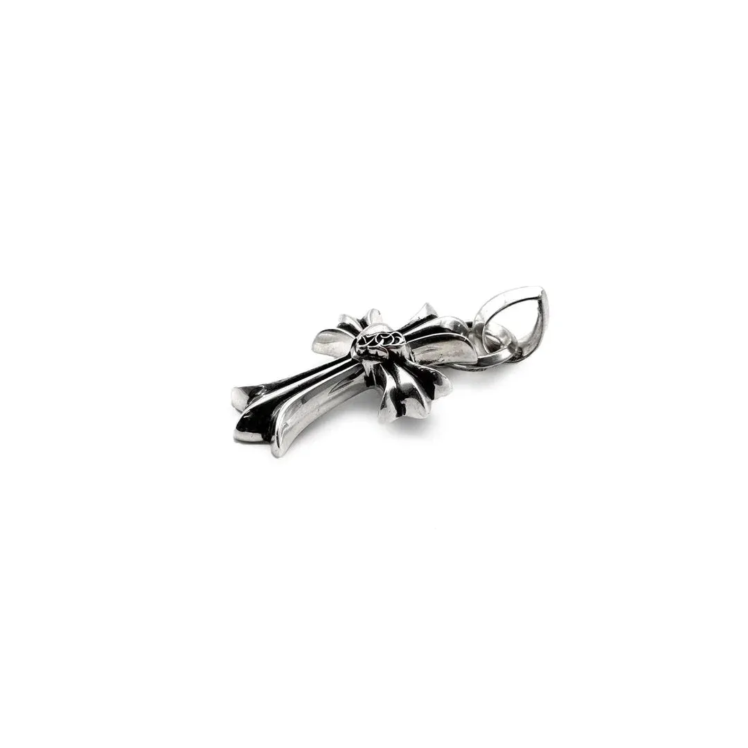 Silver Vine Heart Cross Pendant Silver Vine Heart Cross Pendant