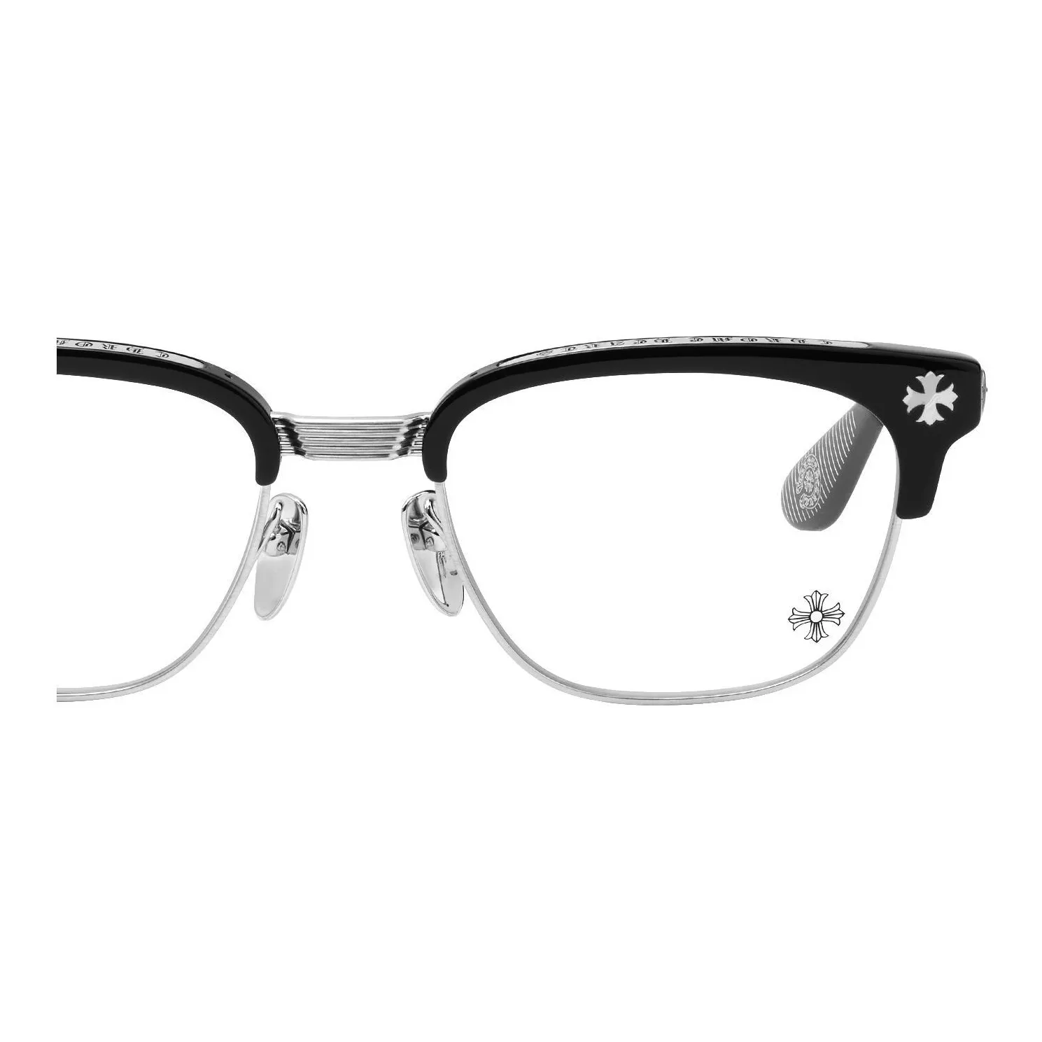Chrome Hearts Eyeglass Frames Silver Chrome Hearts Eyeglass Frames Silver