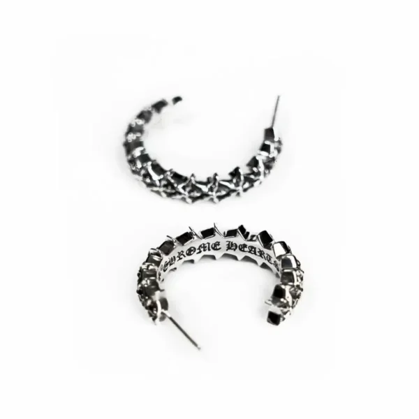 CH Logo Plus 5 SIDED STAR HOOP EARRINGS