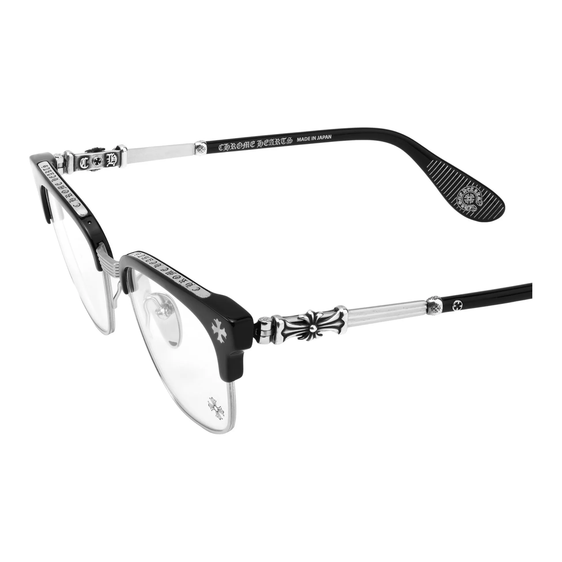 Chrome Hearts Eyeglass Frames Silver Chrome Hearts Eyeglass Frames Silver