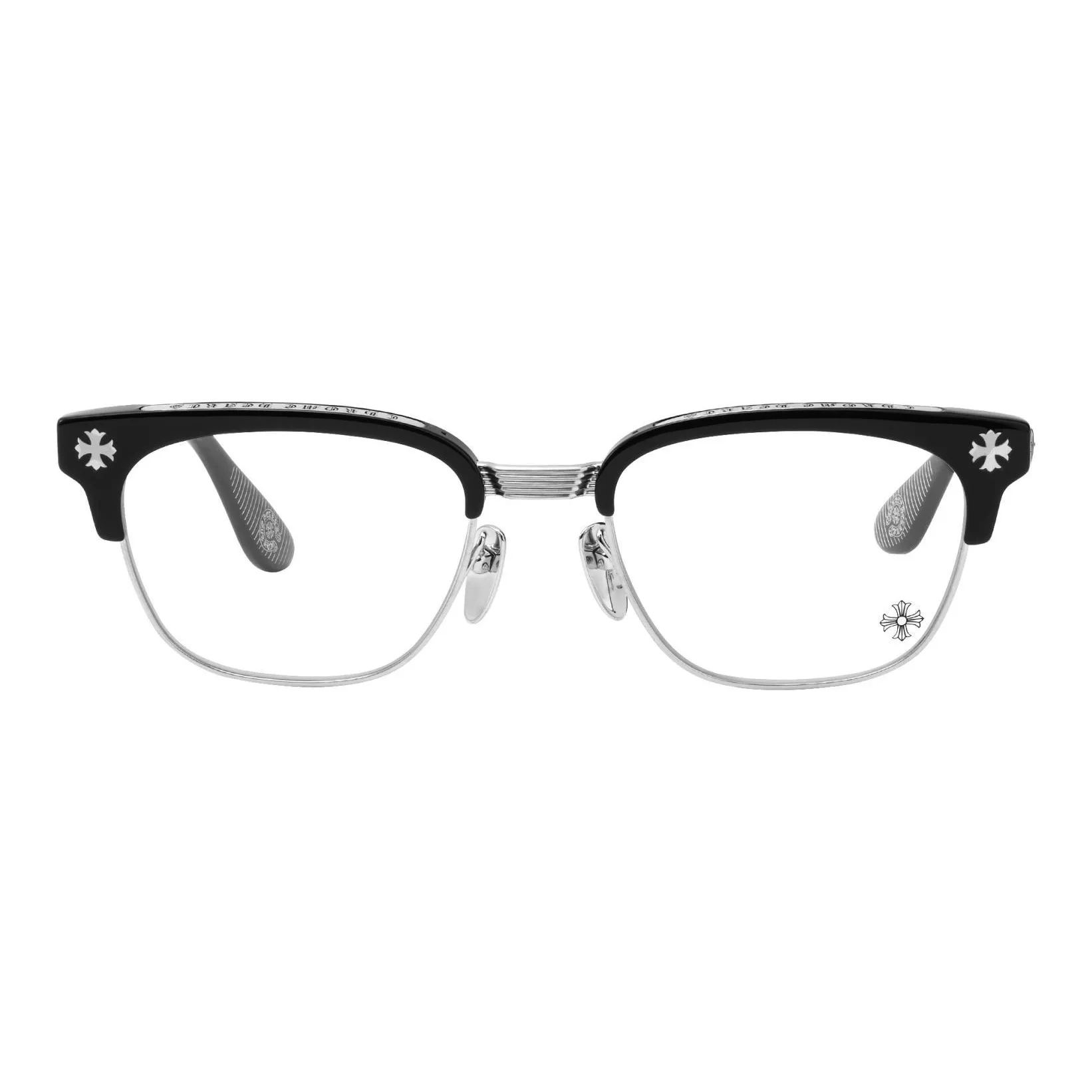 Chrome Hearts Eyeglass Frames Silver Chrome Hearts Eyeglass Frames Silver