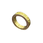 Chrome Hearts Gold Pavé Script Ring