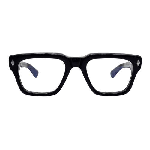 Chrome Hearts Bold Black Square Eyeglasses